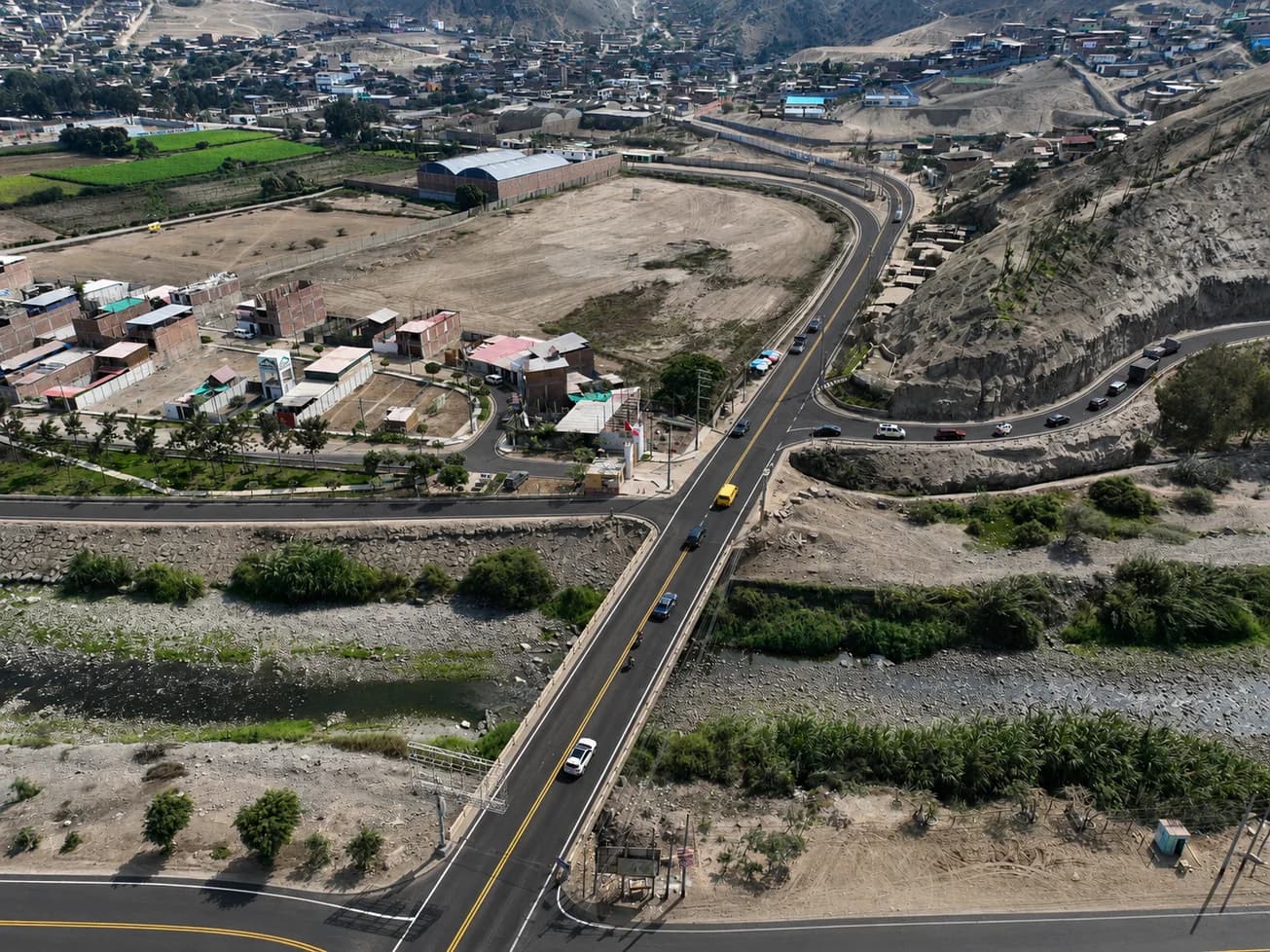 Ferrocarril: Pachacámac – José Gálvez — Infraestructura vial